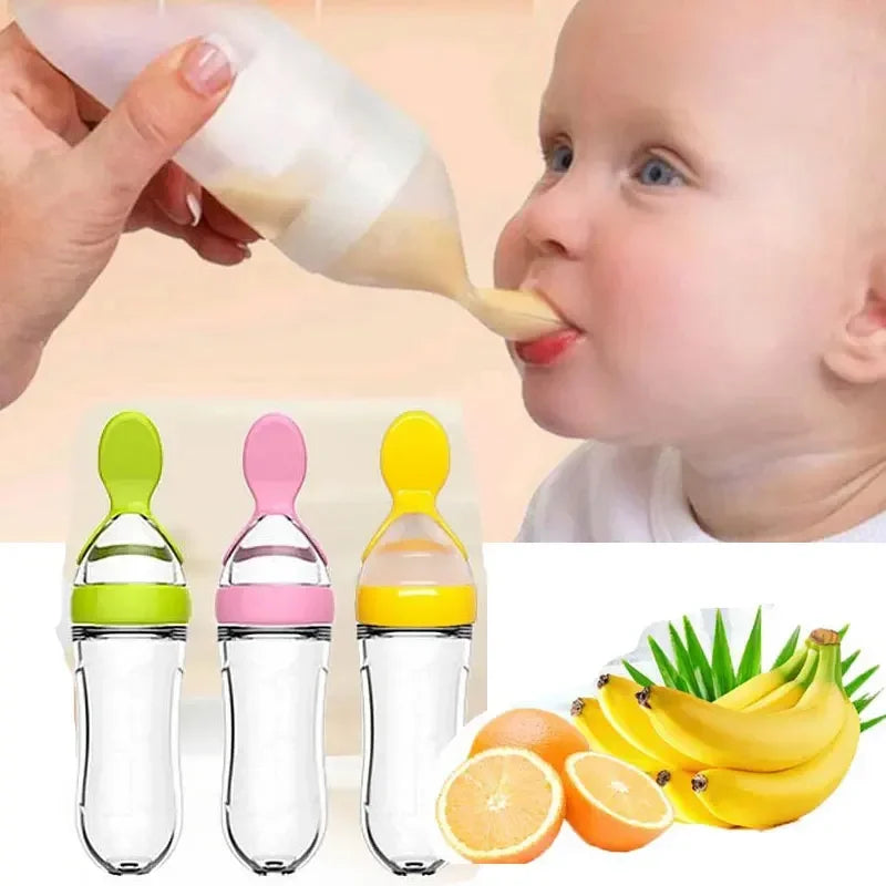 Squeeze Spoon Feeding Bottle